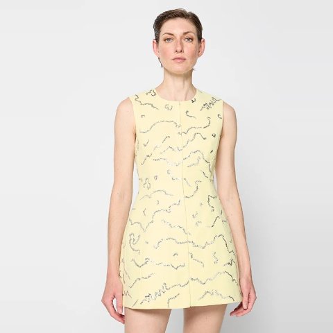 Tory Burch 连衣裙 浅黄色