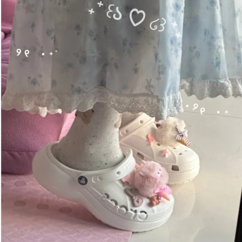 Baya 云彩洞洞鞋 白色