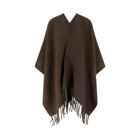 羊绒披肩 深棕色