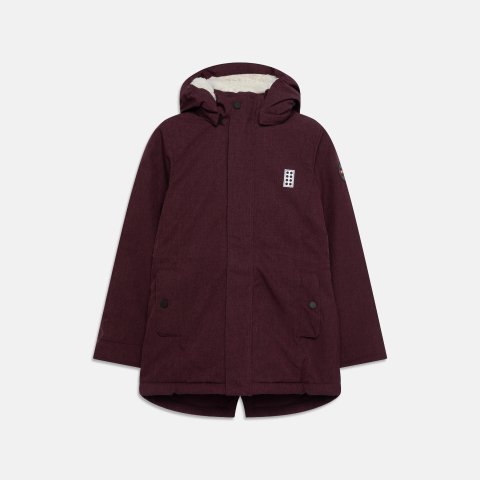 JASELLE ICONIC 派克大衣 酒红色