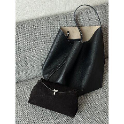 Grenat 黑色皮革手提包