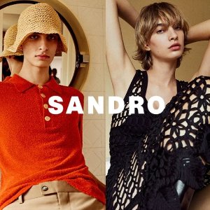 Sandro 骨折闪促！抄底围巾毛衣、蕾丝衬衫、小香风夹克等