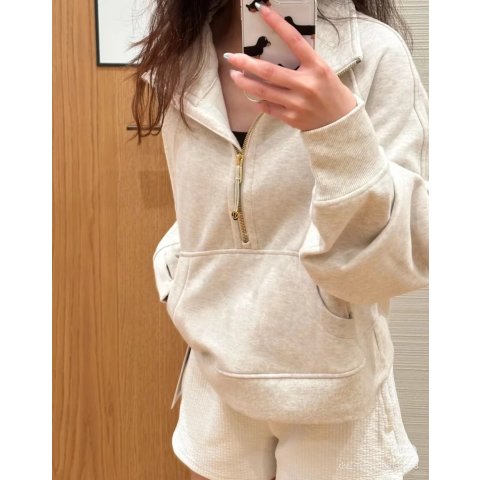 Scuba长款卫衣 象牙白