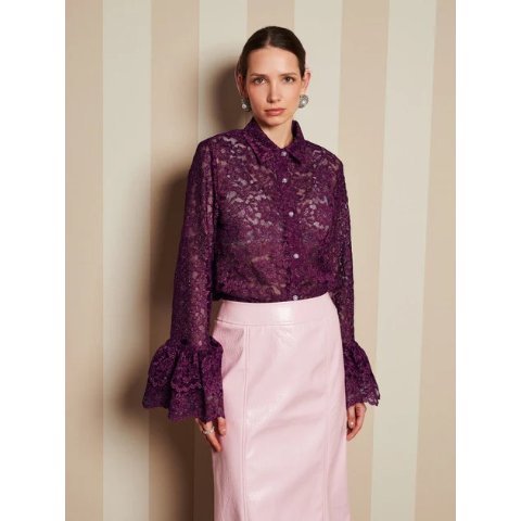 DREAM Quill 蕾丝荷叶边衬衫