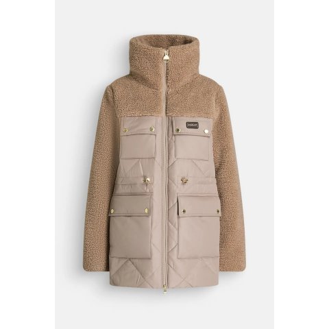 摇粒绒拼接外套