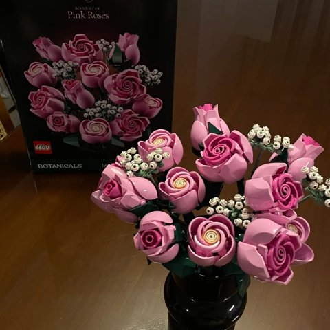 LEGO 10374 粉玫瑰花束 12朵