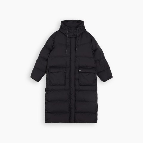 Levi s WESTERN BUBBLE 长款冬季外套 黑色