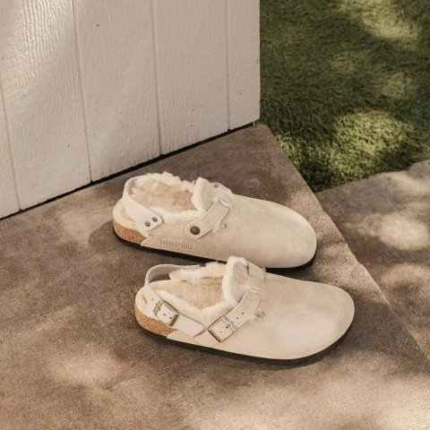 Tokio 加绒穆勒鞋 驼色