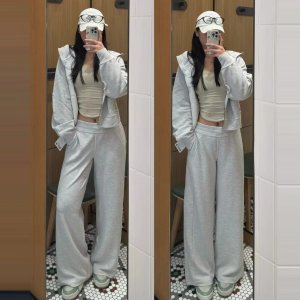 Scuba 宽松中腰裤 Waffle