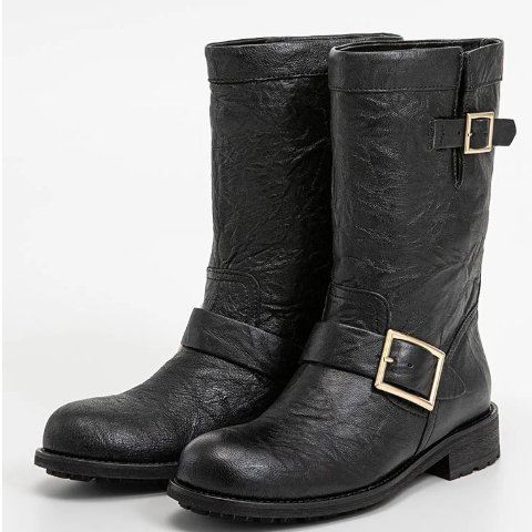Jimmy Choo Cowboy Biker靴 黑色