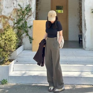 Daydrift 高腰阔腿长裤 常规款