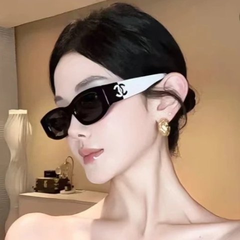 RECTANGLE SUNGLASSES 拼色墨镜
