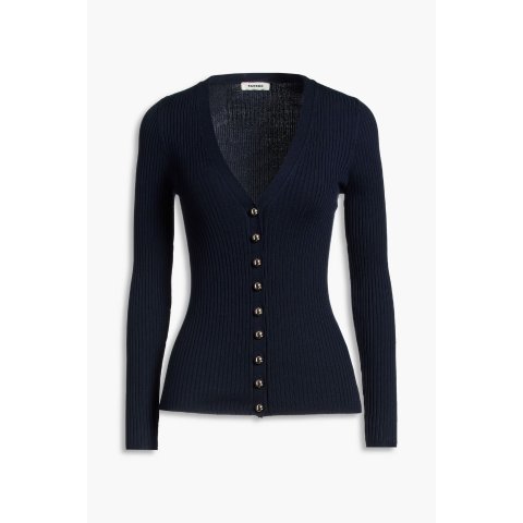 Ribbed-knit 针织开衫