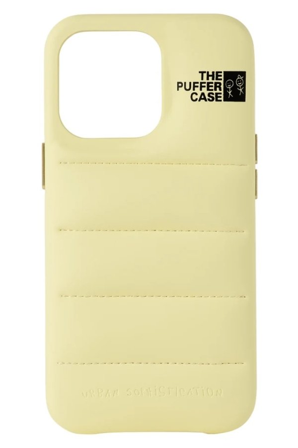 Yellow 'The Puffer' iPhone 13 奶黄手机壳