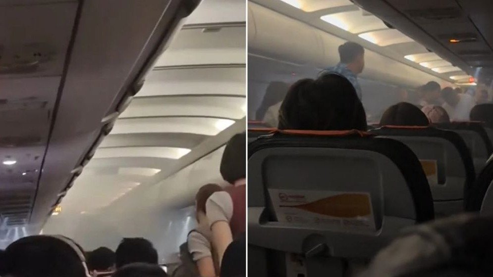 乘客在飞机上用充电宝充电发生爆炸，机舱烟雾弥漫，客机紧急迫降