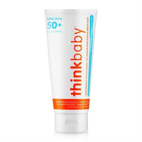 THINKBABY SPF 50+ 6OZ 儿童防晒霜