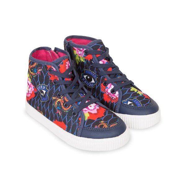 日系花卉运动鞋