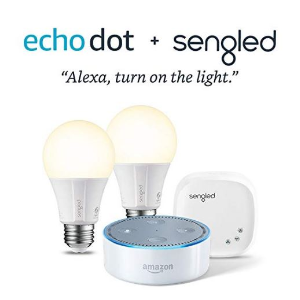 Echo Dot 语音助手蓝牙音箱 2代 + Sengled Element白光智能灯泡X2套装