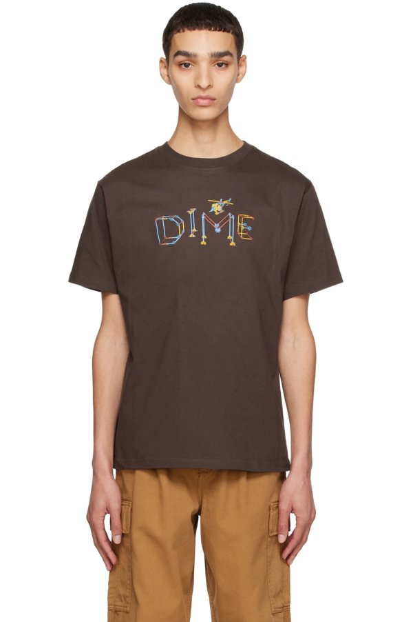棕色 Dnex T 恤