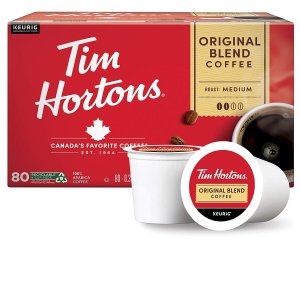 Tim Horton's 咖啡胶囊80个 100%阿拉比卡豆 咖啡因含量低