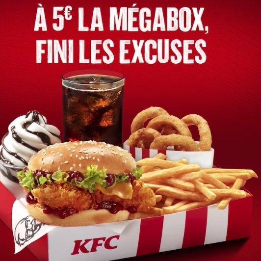 KFC Méga Box重磅回归！仅€5！KFC Méga Box重磅回归！仅€5！