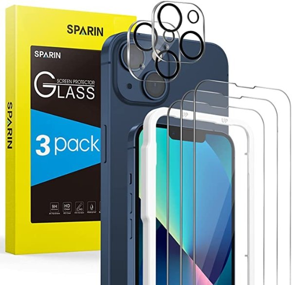 SPARIN iPhone 13 6.高清钢化膜+镜头膜 2件装