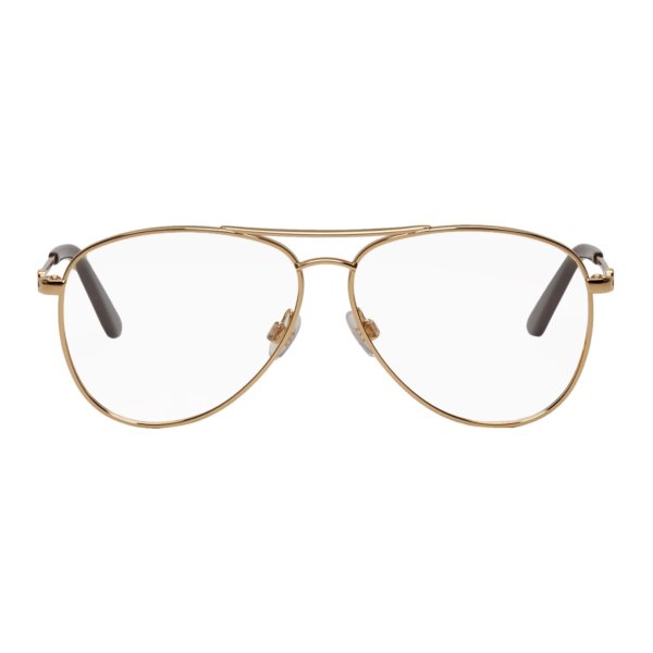 Balenciaga - Gold Thin Metal 眼镜