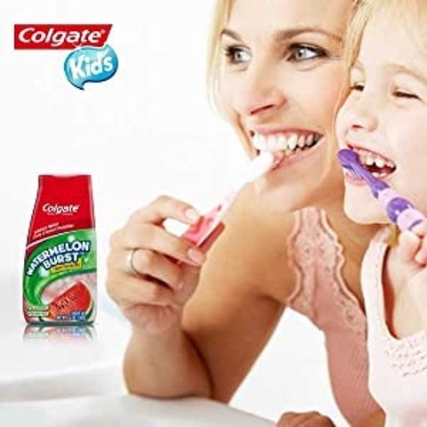 $2.6(Shoppers$5.79)补货：Colgate 2合1水果味儿童牙膏/漱口水100ml 让宝宝爱上刷牙