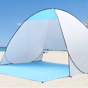 便携式简易户外帐篷 适合夏季沙滩 公园野餐遮阳 防水+防紫外线