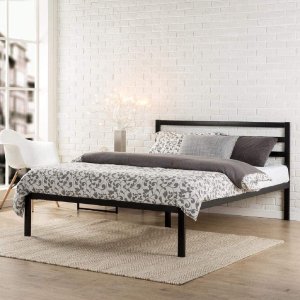 Zinus 铁框+木质床架 多种size可选| 床垫骨折特惠包邮到家