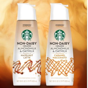新品：Starbucks 星巴克 杏仁奶/燕麦奶制成的非乳制品咖啡奶