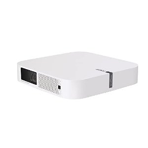 XGIMIElfin 1080P Portable Projector 800 ANSI Lumens, Android TV 10.0, Intelligent Screen Adaptation, 6s Fast Setup, Built-in Chromecast, HDR 10+, 60 Hz MEMC