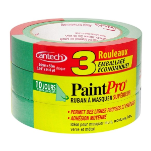 PaintPro 0.94-in 涂漆粉刷专用多功能胶带3卷装