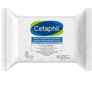 Cetaphil 温和无香卸妆湿巾25片 富含芦荟 洋甘菊和绿茶成分