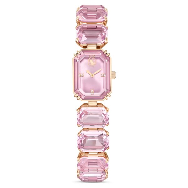 Uhr Armband粉色水晶手表