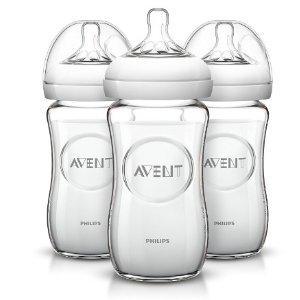 销量冠军！Philips AVENT 飞利浦新安怡自然原生系列玻璃奶瓶 8oz 3个装