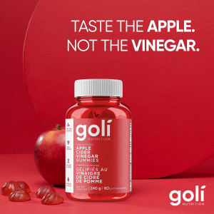 限今天：GOLI 有机苹果醋软糖60粒 促消化 仙女养颜排毒法宝