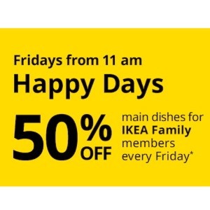 每周五薅羊毛啦IKEA餐厅半价啦❗爱吃肉丸子的速速集合
