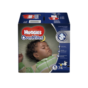 HUGGIES 夜用婴儿纸尿裤 4段 74片