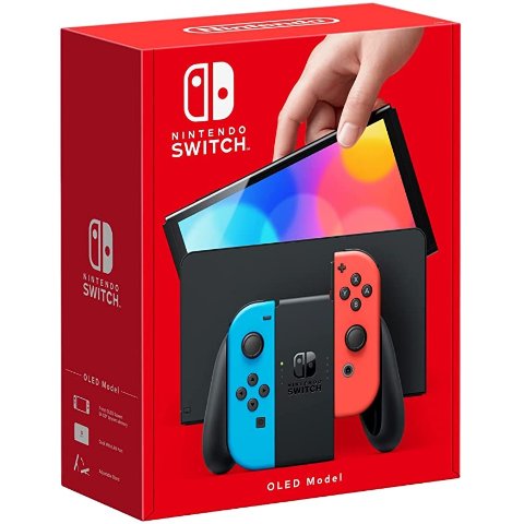 Switch OLED 游戏主机 黑/红蓝色