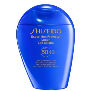 Shiseido买套装去！跟单买同价 还能送晒后修复等3件！蓝胖子防晒150ml
