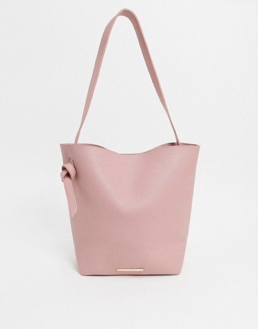 French connection mottled leather tote bag sale