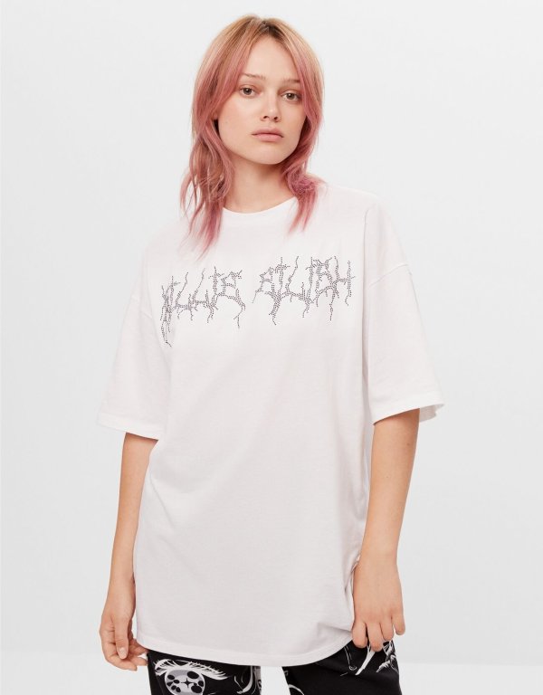 Billie Eilish x Bershka 白色T恤