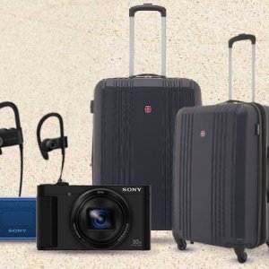 闪购：精选行李箱、相机、耳机等促销热卖