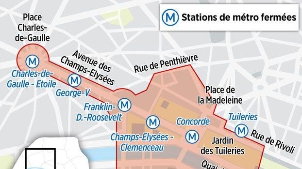 2023年法国国庆节+暑假 - 巴黎交通情况汇总 - 关闭站点清单