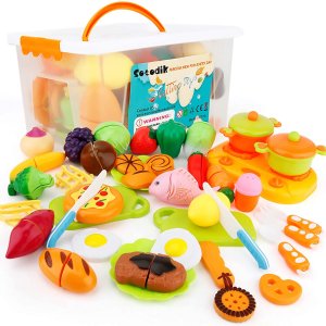 闪购：SONiKi  切割食品玩具 带储物盒 共40件