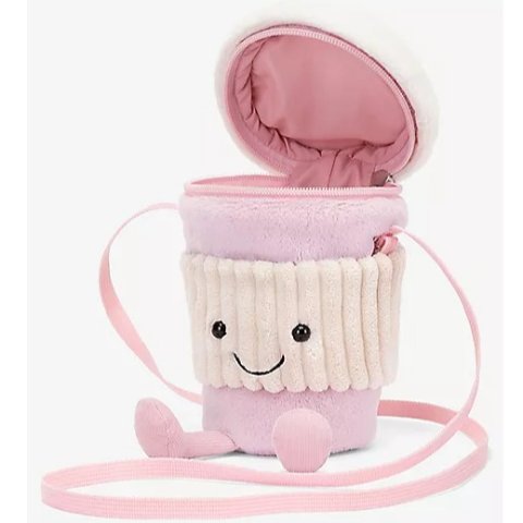 粉色咖啡杯包€34，补货啦！Jellycat 包包 - 限定粉色咖啡杯包突发补货！熊熊包、腊肠包在线