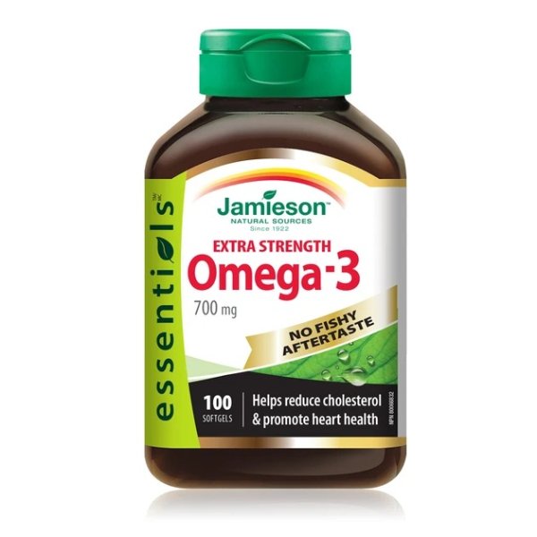 Omega-3  无腥味鱼油700mg 100粒