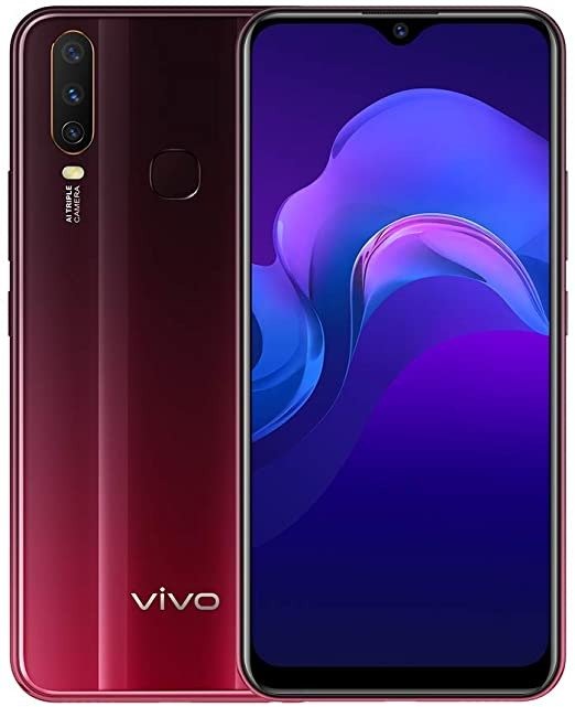 Y12 - Dual Sim 4G Smartphone, 64GB, 6.35" (Burgundy Red)