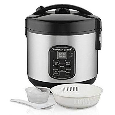 Hamilton Beach 37518 Rice Cooker 4 Cups Uncooked Resulting In 8 Cups